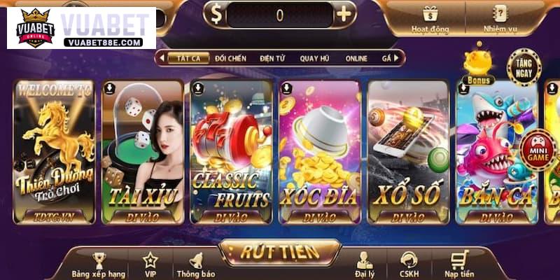 Khám phá bộ sưu tập game đa dạng và nổi bật tại Vuabet88!